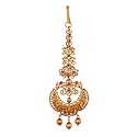 TARINIKA Antique Maang Tikka(Nethi chutti) for Women, Gold Plated Brass &amp; CZ Stones Head Jewelry, Traditional Wedding Mang tikka Festive &amp; Bridal Accessory