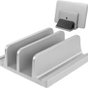 TARKAN 2-Slot Desk Space Saving Organizer, Vertical Laptop Stand Plastic Laptop Stand Compatible with Universal Laptops