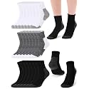 Tarpop 100 Pairs Bulk Mens Socks Moisture Wicking Casual Sports Ankle Socks for Homeless Unisex Adult Men Women