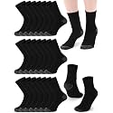 Tarpop 100 Pairs Bulk Mens Socks Moisture Wicking Casual Sports Ankle Socks for Homeless Unisex Adult Men Women