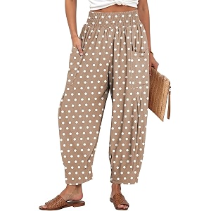 TARSE Womens Linen Wide Leg Pants Baggy
