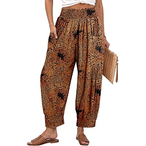 TARSE Womens Linen Wide Leg Pants Baggy