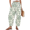 TARSE Women39s Linen Wide Leg Pants Baggy