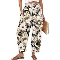 TARSE Women39s Linen Wide Leg Pants Baggy