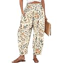 TARSE Women39s Linen Wide Leg Pants Baggy