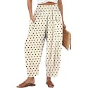 TARSE Women39s Linen Wide Leg Pants Baggy