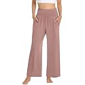 TARSE Womens Wide Leg Pants Casual Loose Yoga Sweatpants Comfy Lounge Pajama Flowy Pants Pockets
