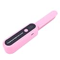 TARSHYRY Foldable Hair Straightener Brush, Cordless Mini Straightening Comb with Anion Technology and 9 Temperature Settings, Fast 10 Second Heat Up, for Travel and Daily Styling (Pink)