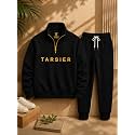 TARSIER Boys & Girls High Neck Zipper Sweatshirt&sweatpant Long sleeve Winter wear (Loopnet fleece)