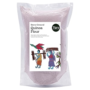 taru naturals quinoa flour gluten-free freshly stone ground natural farming 500 grams