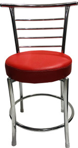 tarun leatherette dining chair set of 1 finish color - red