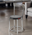 Tarun Leatherette Dining Chair (Set of 1, Finish Color - BLACK)