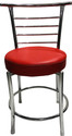 Tarun Leatherette Dining Chair (Set of 1, Finish Color - RED)