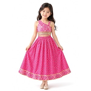 Tasas Girls Floral Anarkali KurtaEthnic Wear for