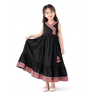 Tasas Girls Floral Anarkali KurtaEthnic Wear for
