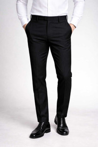 Tashanbaaz Straight Fit Men Black Trousers