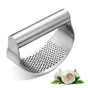 Garlic Press Squeezer Stainless Steel Rocker Crusher & Chopper for Garlic & Ginger with Ergonomic Handle (Pack of 1)
