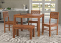 Taskwood Furniture Solid Sheesham Wood Four Seater Dining Set For Dining Room / Restaurant. Solid Wood 4 Seater Dining Set