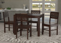 Taskwood Furniture Solid Sheesham Wood Four Seater Dining Set For Dining Room / Restaurant. Solid Wood 4 Seater Dining Set