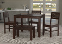 Taskwood Furniture Solid Sheesham Wood Four Seater Dining Set For Dining Room / Restaurant. Solid Wood 4 Seater Dining Set