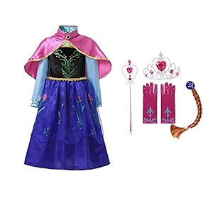 princess dress for girls with accessories aanaa 6-8 years