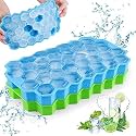 TASMAX ice Cube Trays for Freezer ice Trays for Freezer ice Cube Tray Silicone Ball ice Tray Sphere ice Cube Mould Small mini ice Cube Tray (Honey ICE Tray)