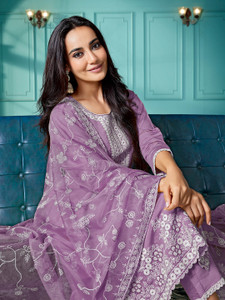 Tasrika Embroidered Kurta Trouser Pant Dupatta