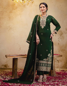 Tasrika Embroidered Kurta Trouser Pant Dupatta