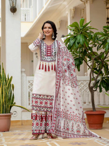 Tasrika Women Kurta Palazzo Dupatta Set
