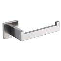 TASTOS Toilet Paper Holder Brushed Nickel, Toilet Tissue Roll Holders Dispenser and Hangers Wall Mounted for Bathroom &amp; Kitchen, Stainless Steel Modern Square Style (Silver)