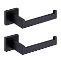 TASTOS Toilet Paper Holder Brushed Nickel 2 Pack, Toilet Tissue Roll Holders Dispenser and Hangers Wall Mounted for Bathroom &amp; Kitchen, Stainless Steel Modern Square Style (Silver)