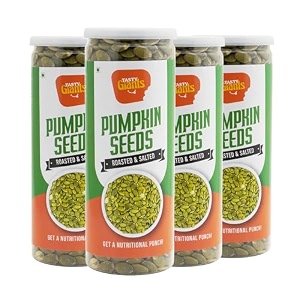 tasty giants roasted pumpkin seeds 720g  fiber rich superfood  diet snacks  seeds for eating  immunity booster  weight management  protein rich seeds  seeds combo pack