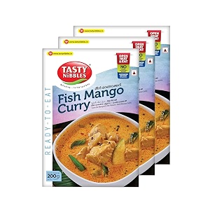 tasty nibbles fish mango curry 200gm pouch pack of 3