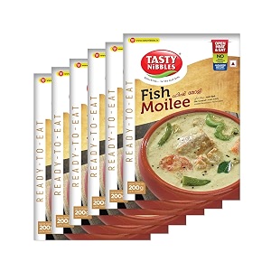 tasty nibbles fish moilee 200gm pouch pack of 6