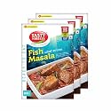 TASTY NIBBLES Ready to Eat Fish Masala | Kerala Special | Open Heat &amp; Eat | Non-Vegetarian | No Added Preservatives | Japanese Retort Technology 200GM Pouch (Pack of 3)