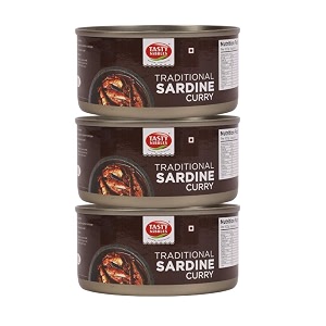 tasty nibbles traditional sardine curry 185gx3pack of 3 555g