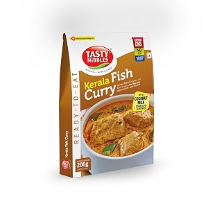 tasty nibbles ready to eat kerala fish curry with coconut milk 200g pouchpack of 1open heat amp eat  no food additives added  japanese retort technology