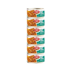 tasty nibbles ready to eat seer fish curry kerala special  open heat amp eat  non-vegetarian  no added preservatives  japanese retort technology 185g pack of 6