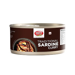 tasty nibbles ready to eat traditional sardine curry 185g  non-vegetarian  no added preservatives  japanese retort technology pack of 1 185g
