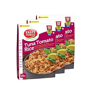 tasty nibbles ready to eat tuna tomato rice 250g x3pack of 3