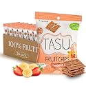 TASU Strawberry Banana Dried Fruit Chips Bags, No Sugar Added, 30 Pack