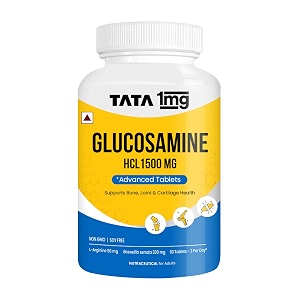 1mg tata glucosamine hcl 1500mg tablets with collagen boswellia rosehip amp arginine - 60 tablets  for joint support amp knee pain  supplement for men amp women  non-gmo amp soy-free