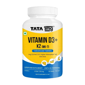 tata 1mg vitamin d3k2 mk 7  advanced tablet  for stronger bones and immunity