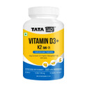 TATA 1mg Vitamin D3+K2 (MK-7 )Advanced Tablet| For Stronger Bones and Immunity