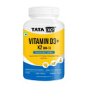 TATA 1mg Vitamin D3+K2 (MK 7 ) Advanced Tablet | for Stronger Bones and Immunity