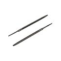 Tata Agrico 125mm Slim Taper Saw File Set Steel for Sharpening Steel for Sharpening | Precision Metal &amp; Wood Filing Tool, Square &amp; Flat | FIL008 (Grey, Set of 10)