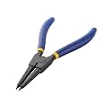 TATA AGRICO Straight Circlip Plier with Precise &amp; Solid Contact Tips| Ideal for Fitting Snap Rings on Shafts| Chrome Vanadium Construction| Wear Resistant| Cousin Grip-(7"Inches-Blue &amp; Black)