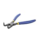 TATA AGRICO PLC014 7-Inch Internal Bent Circlip Plier, Forged C50 Steel Snap Ring Pliers, Hardened Body, Insulated Anti-Slip Grip, Heavy Duty Tool for Automotive, Mechanical &amp; DIY Use (Pack of 1)