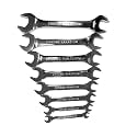 AGRICO Tata Double Open End Spanner Set 8 Pcs | Metric 6X22 mm Hardened Steel | Chrome Plated, Rust Resistant & High Torque | Ideal for Automotive, Mechanical, Industrial & Home Repair Work
