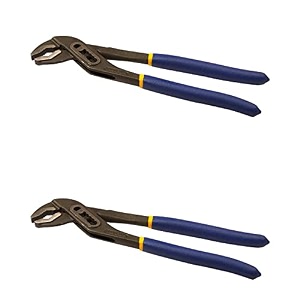 tata agrico 10 inch 250mm water pump plier  adjustable slip joint plumbing grips  multi-purpose hand tool used for holding nuts amp bolts and gripping irregular shaped objects pack of 2 plw002